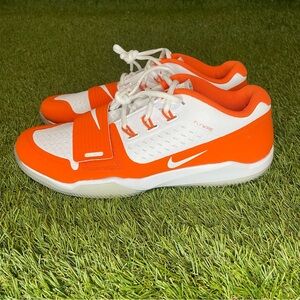 NEW Nike Alpha Menace Turf Low Football Turf Shoes Orange Men’s Size 11.5